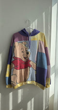 Upcycled Pooh Patchwork Hoodie