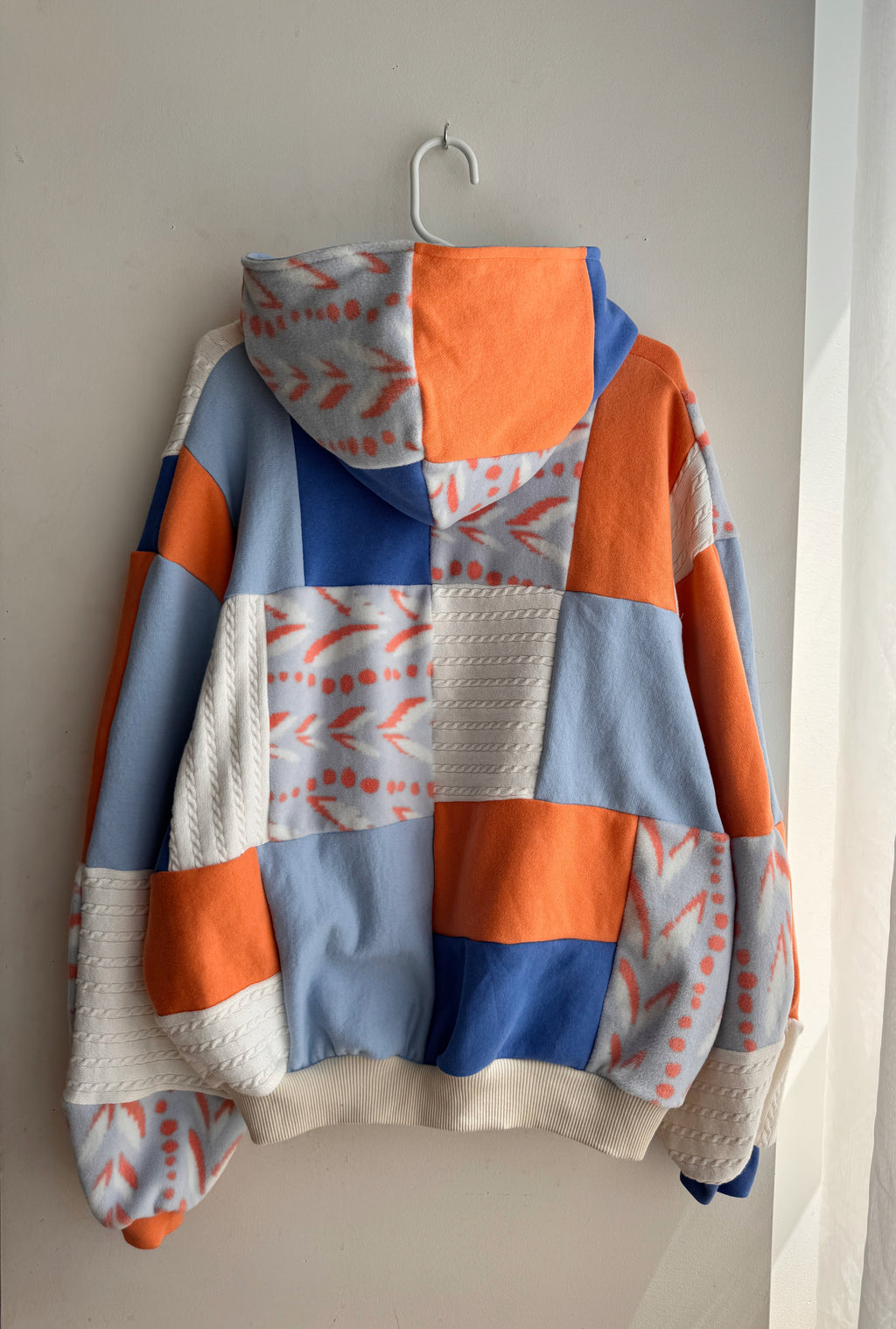 Coastal patchwork zip up