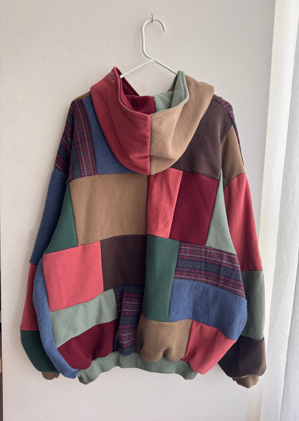 Grounded Earth Upcycled Patchwork Hoodie (XS-2XL)