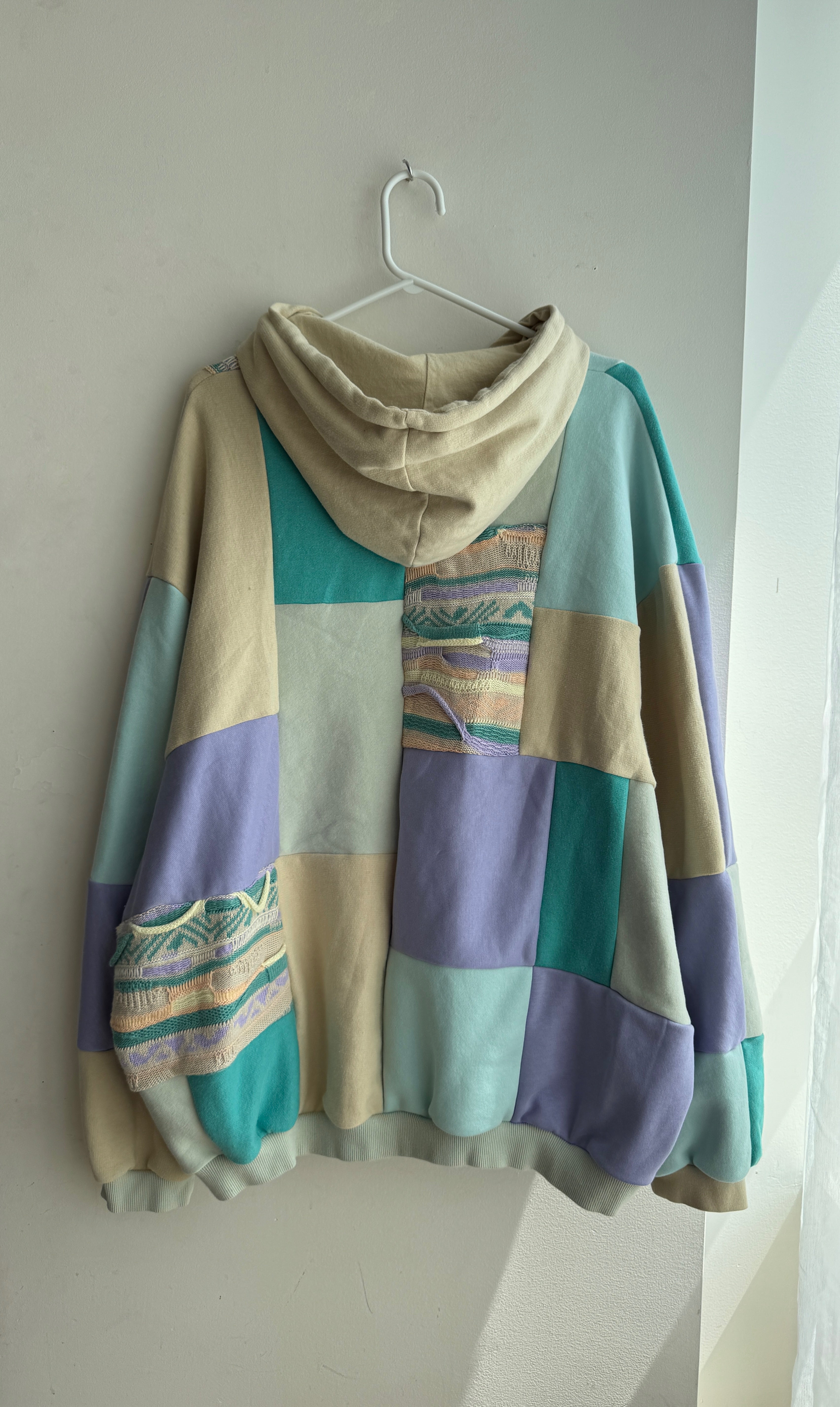 Seafoam Patchwork Hoodie