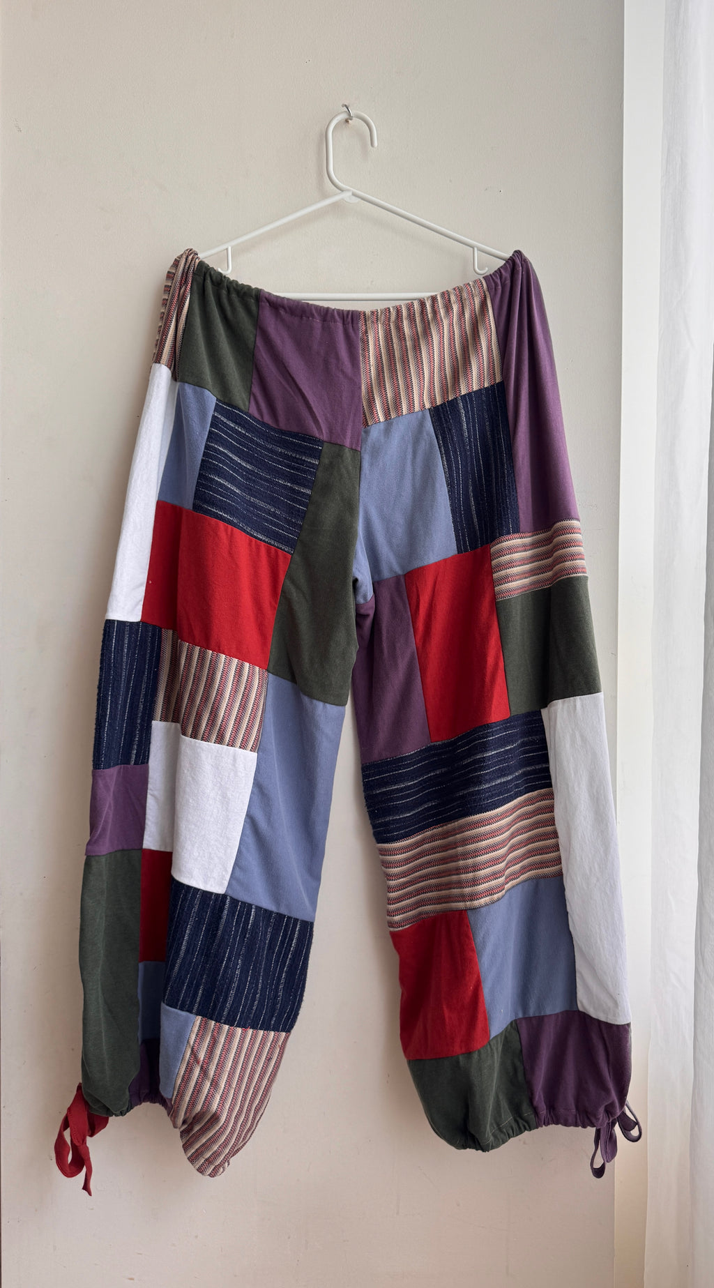 Upcycled Spider-Man patchwork pants (S-4XL)