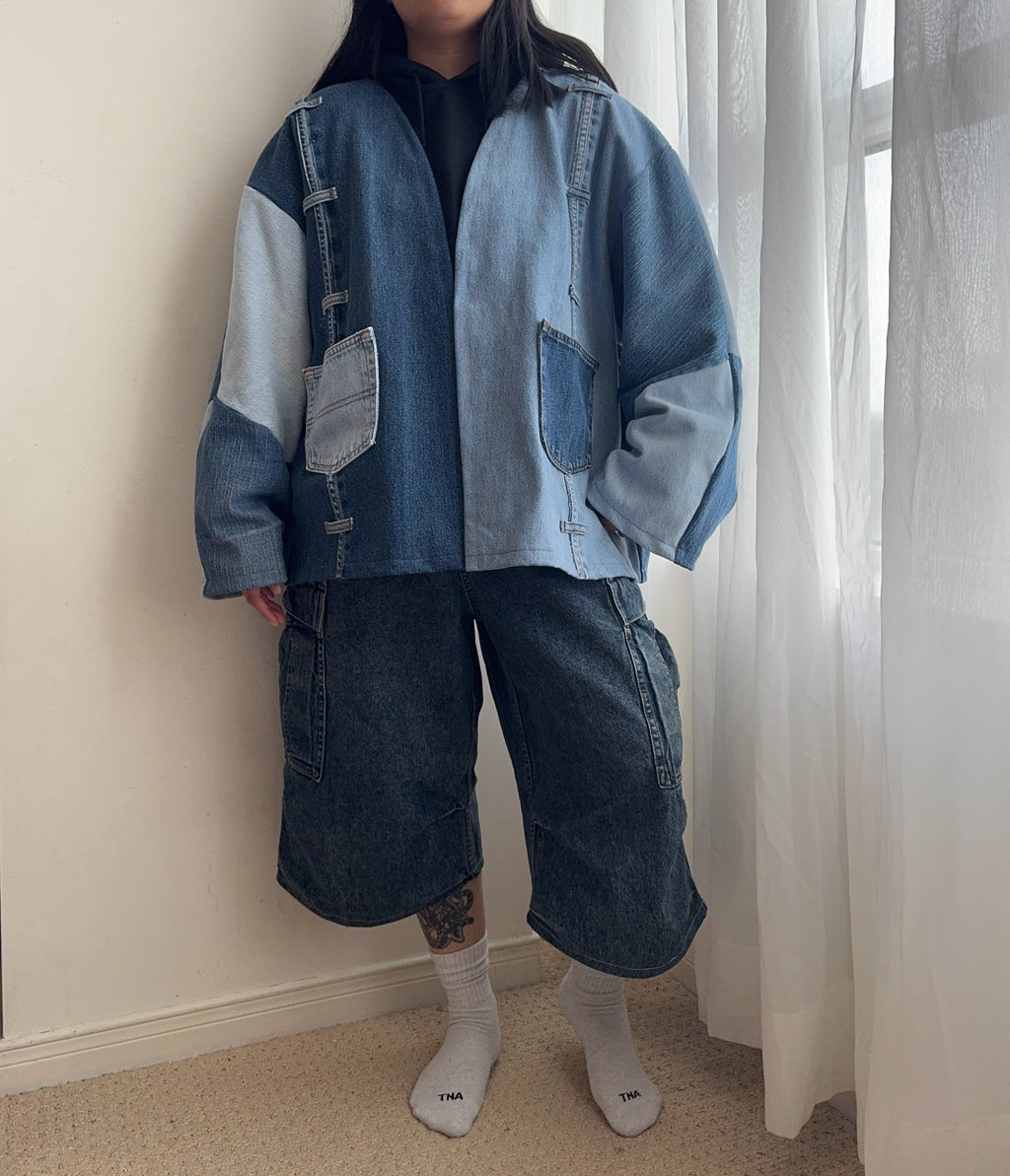 Upcycled Denim Jacket (S-2XL)