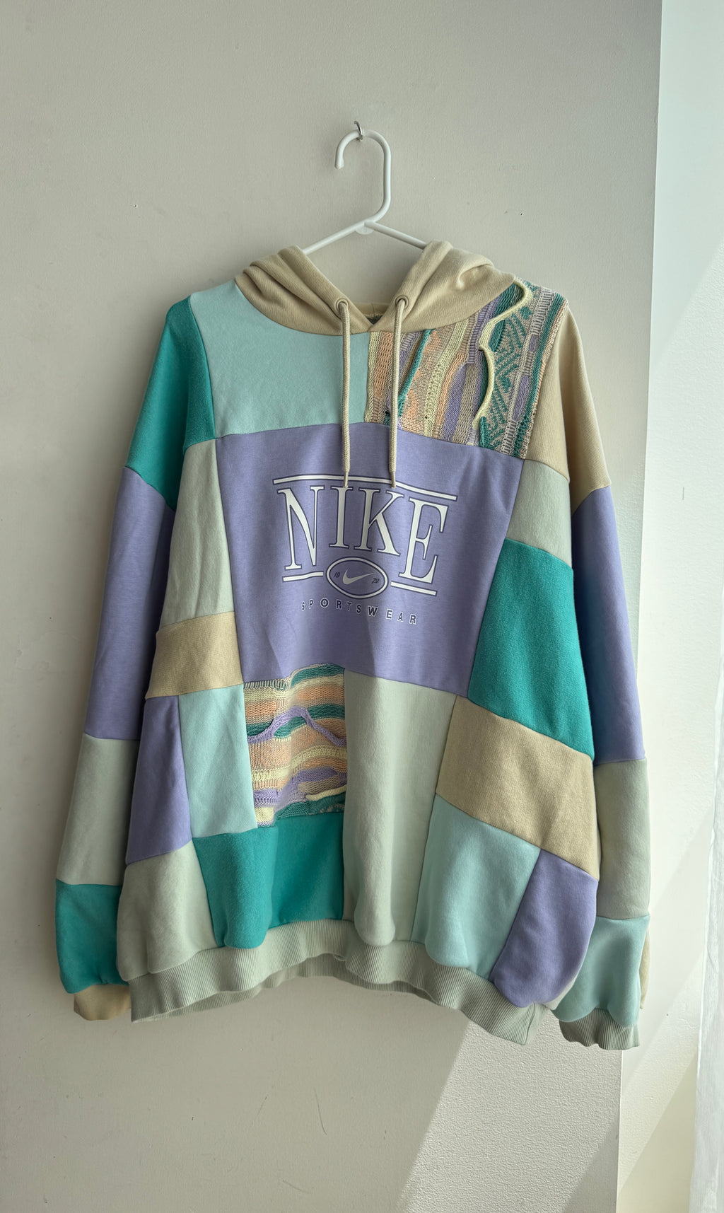 Seafoam Patchwork Hoodie