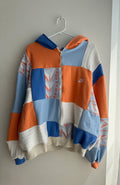 Coastal patchwork zip up