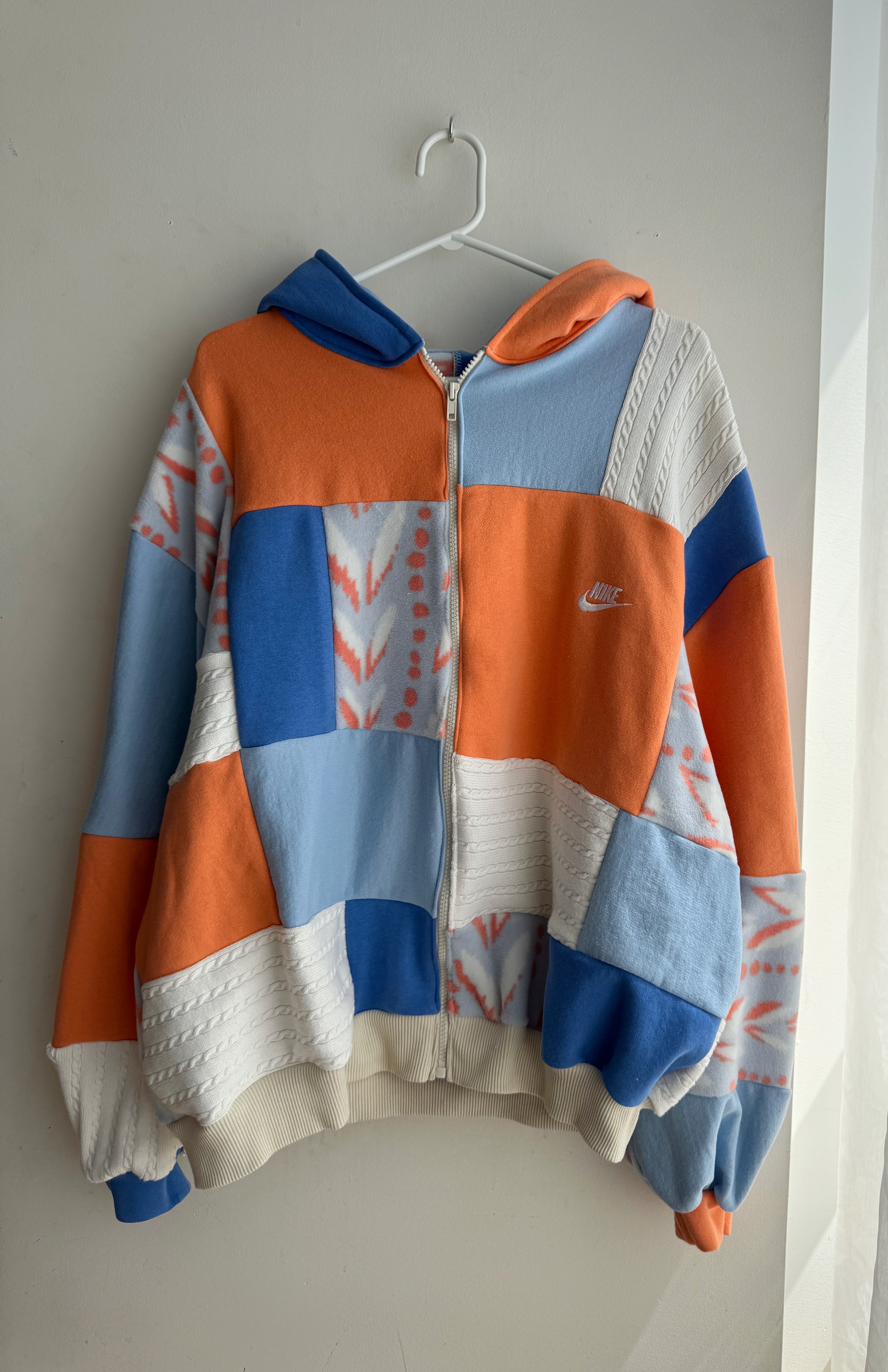 Coastal patchwork zip up